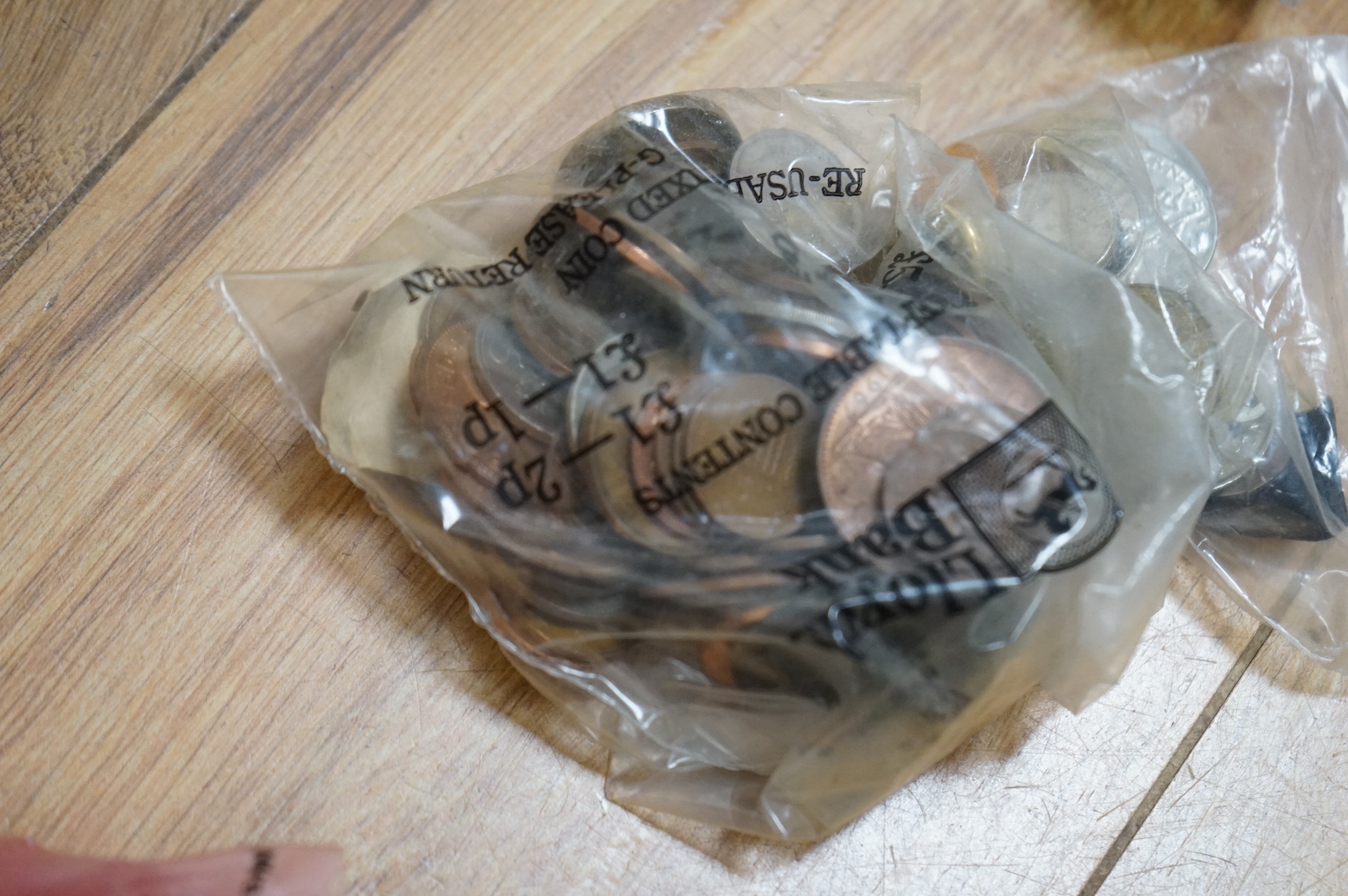 Four bags of old copper pennies. Condition - varies